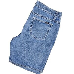 Riders by Lee Denim Shorts Women 14 M Blue High Rise Cotton Jean Shorts